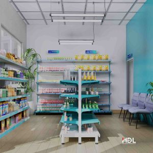 Ludson Pharamcy shelves